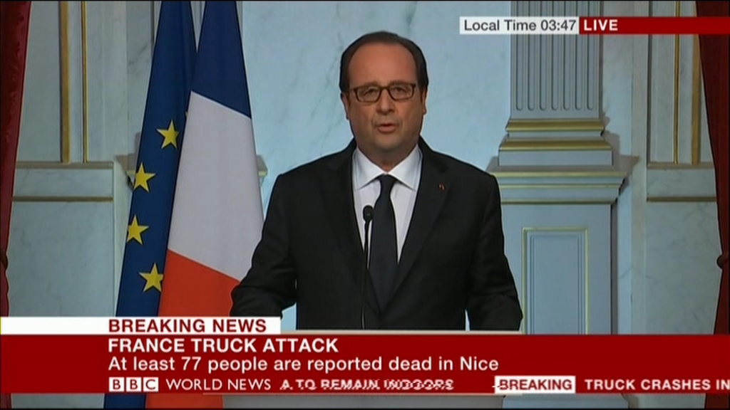 Ολάντ: Η τρομοκρατική φύση της επίθεσης δεν αμφισβητείται – ΒΙΝΤΕΟ