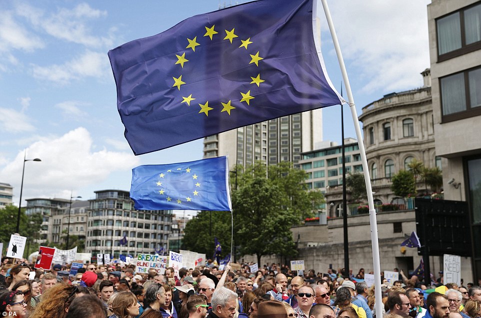 Χιλιάδες διαδηλωτές στο Λονδίνο κατά του Brexit – ΦΩΤΟ