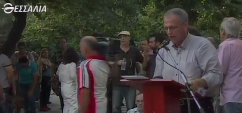 Αποδοκίμασαν τον Παναγιώτη Ρήγα στον Βόλο – ΒΙΝΤΕΟ