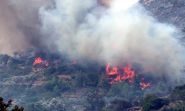 ΦΩΤΟ από την πυρκαγιά στην Κερατέα