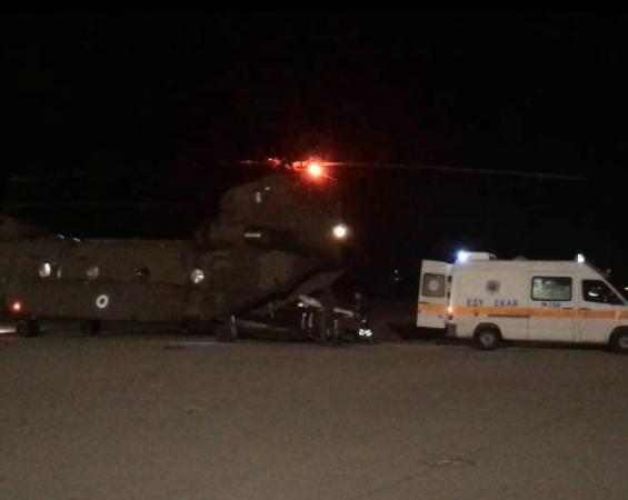 Κρήτη: Αεροδιακομιδή νεογνού με στρατιωτικό ελικόπτερο