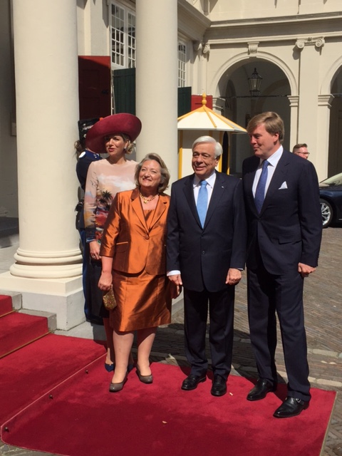 Ο Παυλόπουλος με το βασιλικό ζεύγος της Ολλανδίας – ΦΩΤΟ