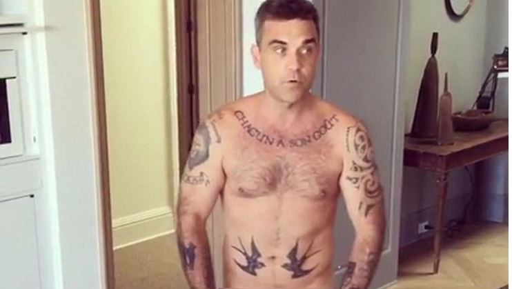 Ο Ρόμπι Γουίλιαμς γυμνός στο instagram – BINTEO