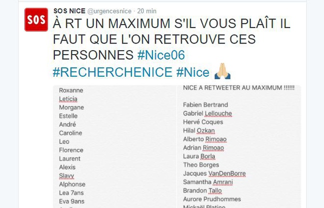 Συγγενείς και φίλοι ψάχνουν αγνοούμενους μέσω Twitter μετά την επίθεση