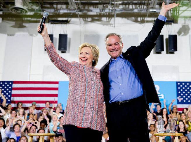 Ο Τιμ Κέιν υποψήφιος αντιπρόεδρος των ΗΠΑ στο πλευρό της Χίλαρι Κλίντον