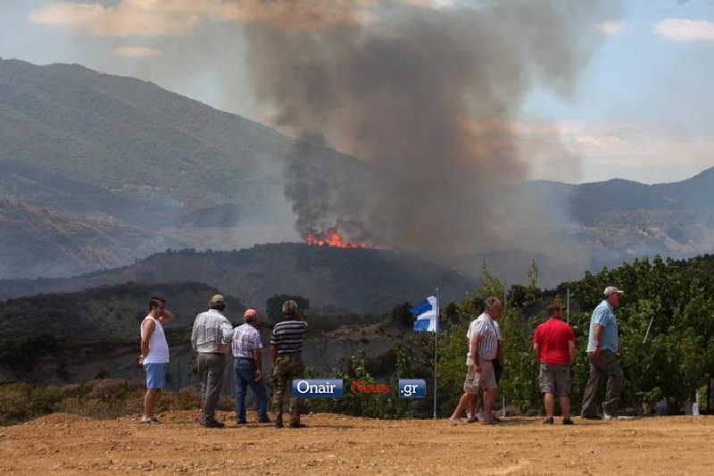 ΦΩΤΟ-ΒΙΝΤΕΟ από τη φωτιά στο Μεσολόγγι
