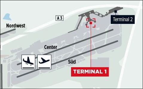 Φρανκφούρτη – Αυτό είναι το σημείο του αεροδρομίου που εκκενώθηκε