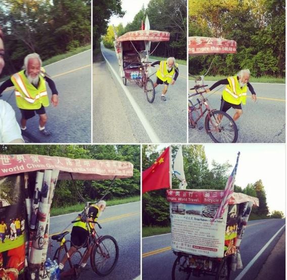 Ο 60χρονος που έκανε 40.000 μίλια πετάλι για να βρεθεί στο Ρίο – ΦΩΤΟ