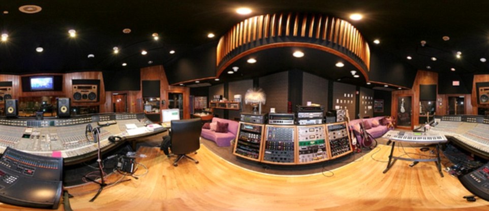 A huge recording studio, which was designed by architect Bret Theony, is where many of the star's musical instruments were kept