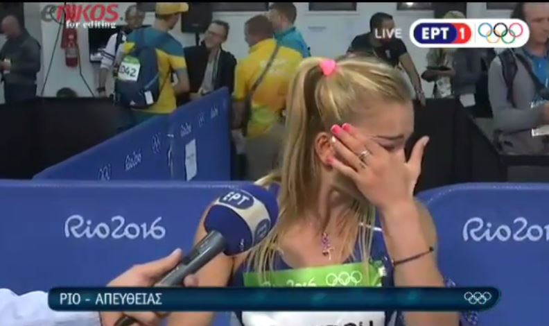 Ρίο – Ελληνίδα πρωταθλήτρια έβαλε τα κλάματα on air – ΒΙΝΤΕΟ