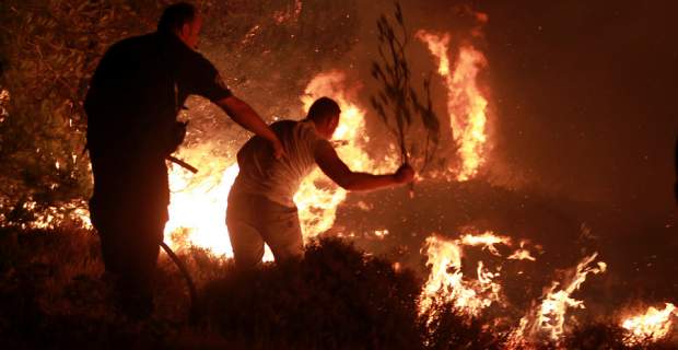 Έκτακτη σύσκεψη για τη φωτιά στο Μεσολόγγι