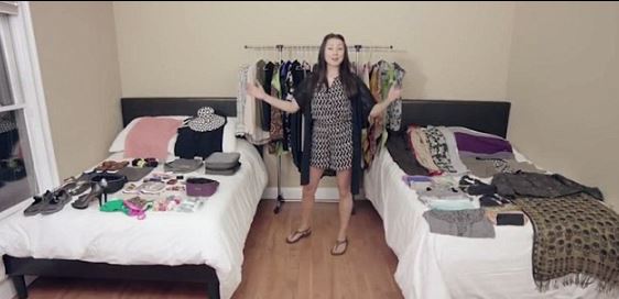 Γνωστή ηθοποιός δείχνει πώς να πακετάρεις 100 πράγματα σε μια χειραποσκευή – BINTEO