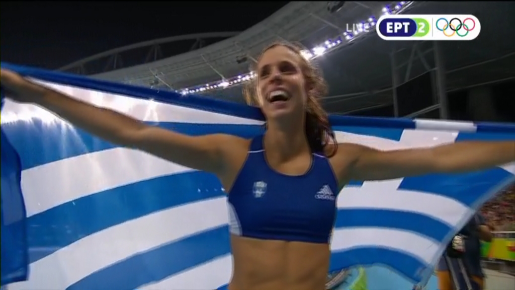 Χρυσή Ολυμπιονίκης η Στεφανίδη στο άλμα επί κοντώ