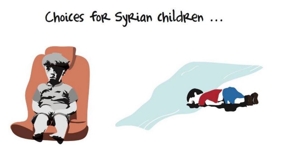 Το σκίτσο για τους ανήλικους πρόσφυγες που συγκλονίζει – ΦΩΤΟ