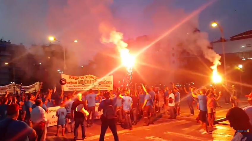 Σε εξέλιξη η συγκέντρωση διαμαρτυρίας των συνδικάτων στη Θεσσαλονίκη – ΒΙΝΤΕΟ