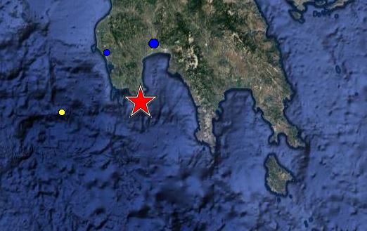 Ισχυρός σεισμός 5 Ρίχτερ νοτιοδυτικά της Κορώνης