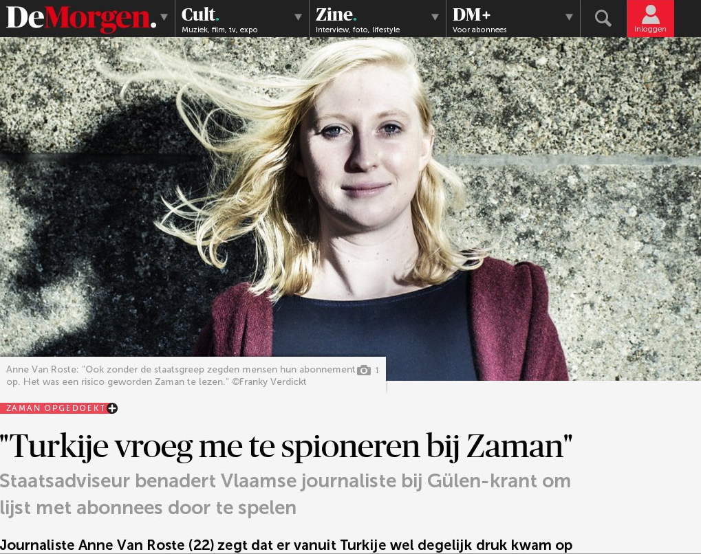 Βελγίδα δημοσιογράφος: Η Τουρκία μου ζήτησε να κάνω τον ρουφιάνο