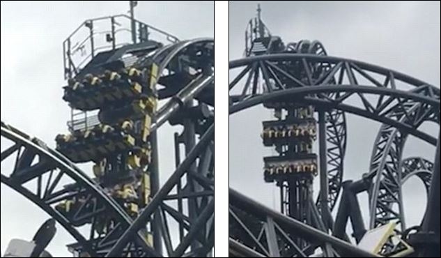 Τρόμος σε λούνα παρκ – 30 επισκέπτες παγιδεύτηκαν σε τρενάκι – ΒΙΝΤΕΟ