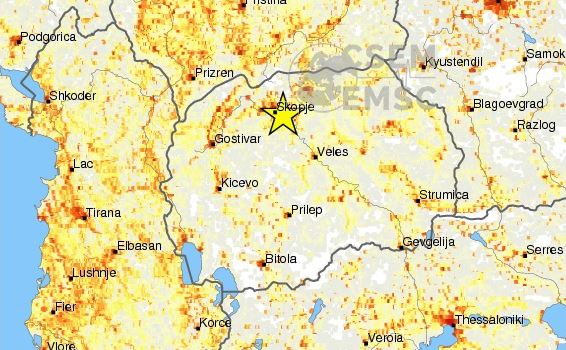 Σκόπια: Καμία αναφορά για ζημιές ή τραυματίες από τον σεισμό