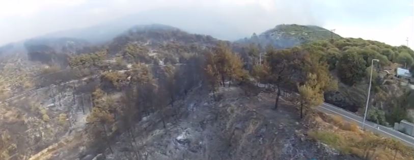 Νέο ΒΙΝΤΕΟ από την καταστροφική φωτιά στη Θάσο