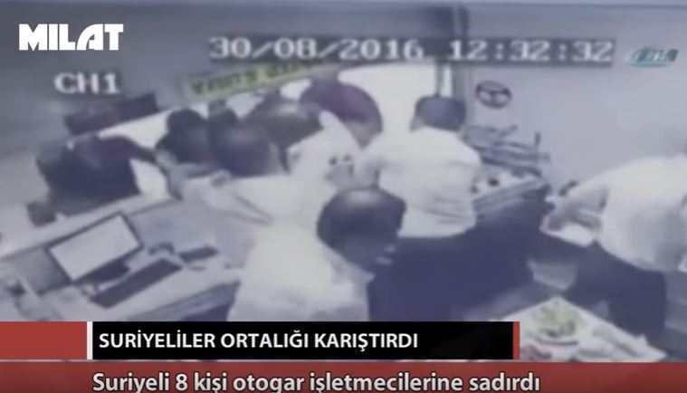 Άγριο ξύλο σε εκδοτήριο υπεραστικών λεωφορείων στην Τουρκία – ΒΙΝΤΕΟ