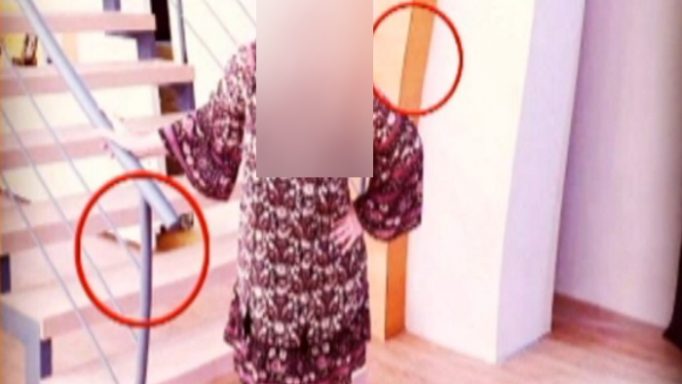 Παρουσιάστρια λύγισε τοίχους και σκάλες για να μην φανούν τα “ψωμάκια” – ΦΩΤΟ