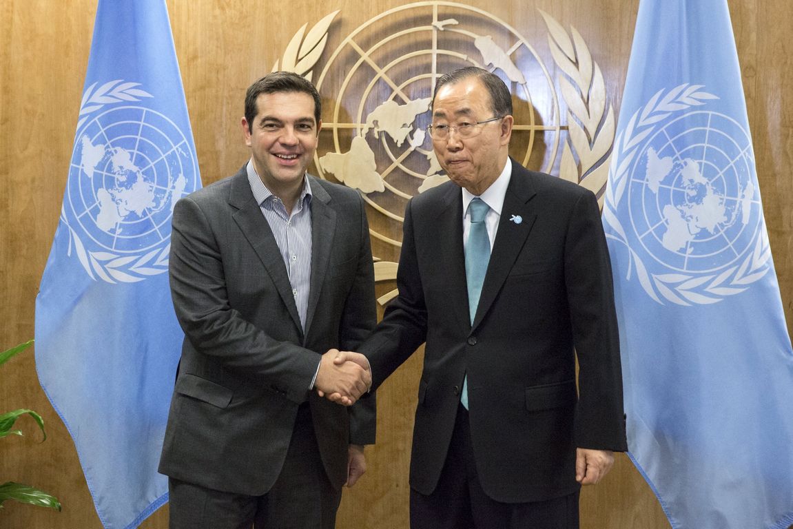 Τσίπρας – Μπαν Κι Μουν: Στο επίκεντρο προσφυγικό, Κυπριακό, ζήτημα ονομασίας Σκοπίων