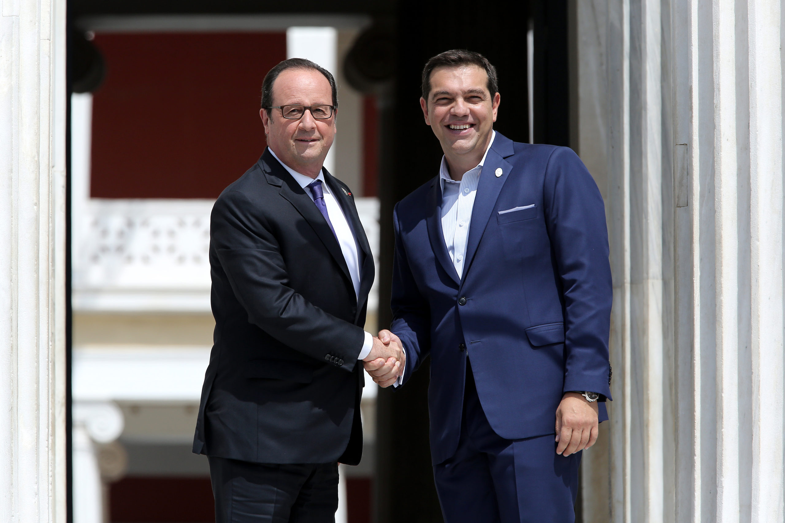 Τα χαμόγελα Τσίπρα – Ολάντ στο Ζάππειο – ΦΩΤΟ