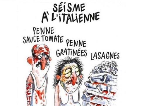 To σκίτσο του Charlie Hebdo που προκάλεσε την οργή των Ιταλών