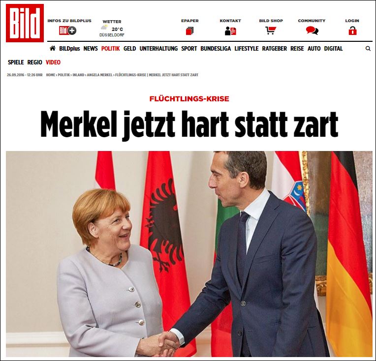 Bild: Η Μέρκελ μάλλον σκληρή παρά… τρυφερή
