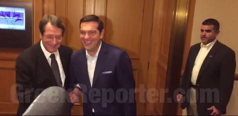 Ολοκληρώθηκε η συνάντηση Τσίπρα – Αναστασιάδη – ΤΩΡΑ