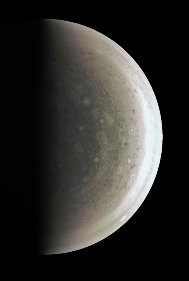 A never-before-seen perspective on Jupiter's south pole