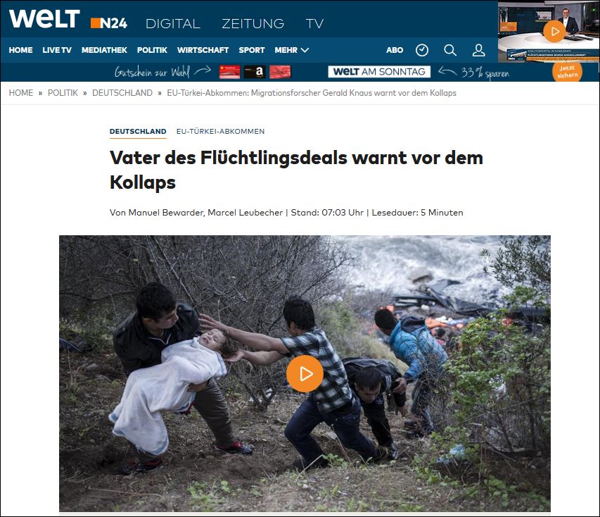 Σύμβουλος της Μέρκελ: Η συμφωνία Ε.Ε.-Τουρκίας θα καταρρεύσει εάν…