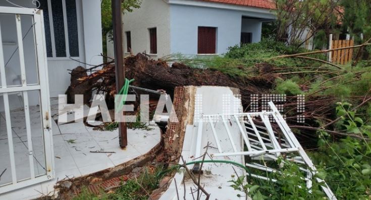 Ανεμοστρόβιλος “σάρωσε” το Κατάκολο – ΦΩΤΟ