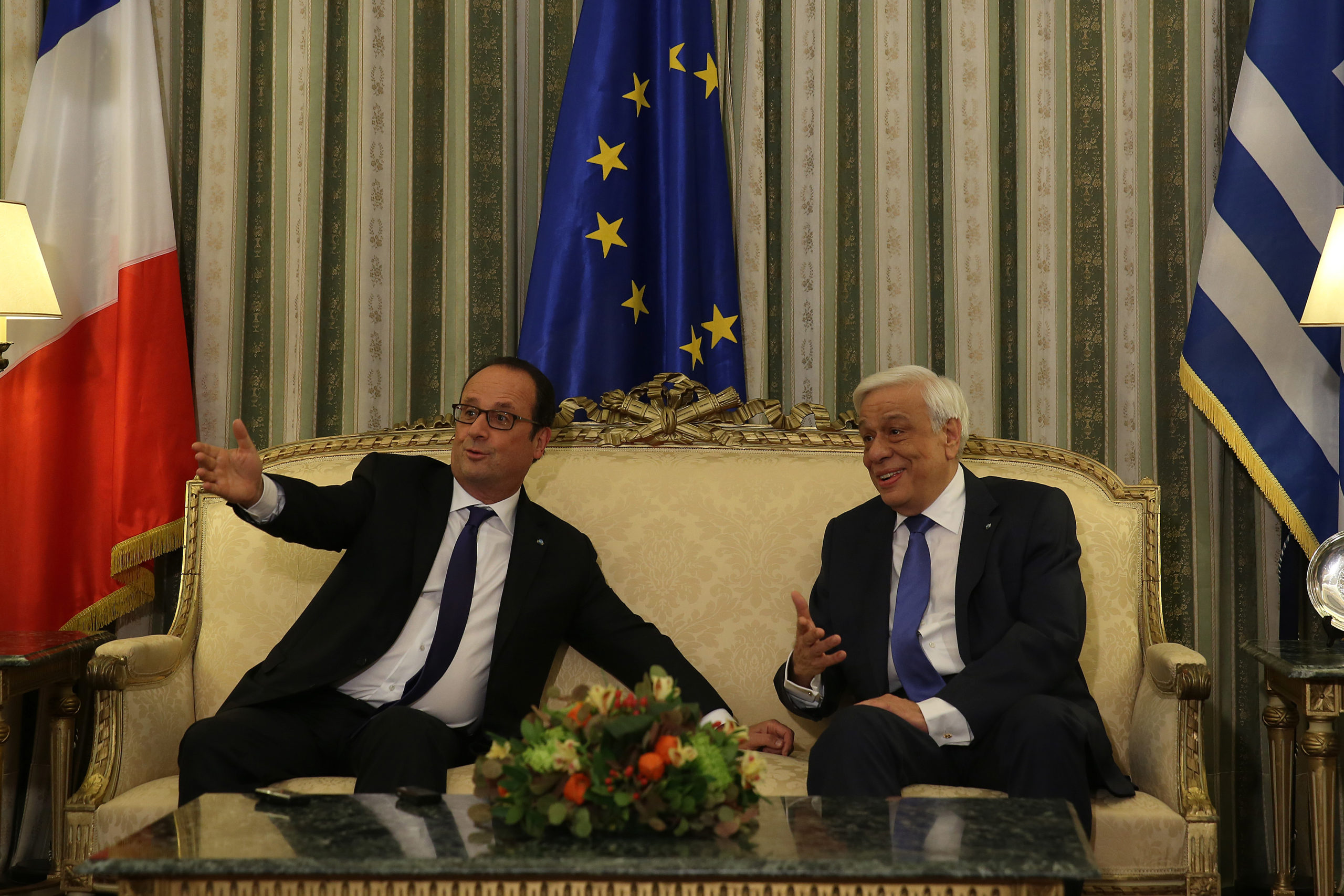 Τι συζήτησαν Παυλόπουλος – Ολάντ στο Προεδρικό Μέγαρο