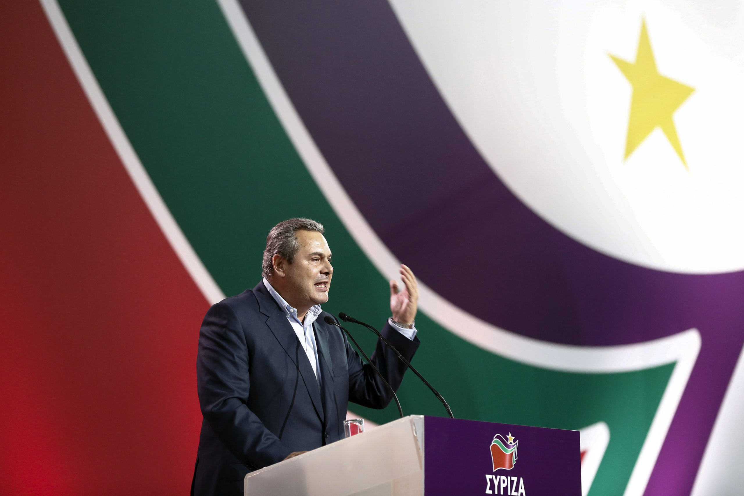 Ο Καμμένος από το συνέδριο του ΣΥΡΙΖΑ: Θα κυβερνάμε μαζί