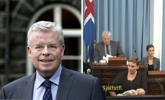 Βουλευτής στην Ισλανδία μιλούσε στη βουλή θηλάζοντας την κόρη της – ΒΙΝΤΕΟ