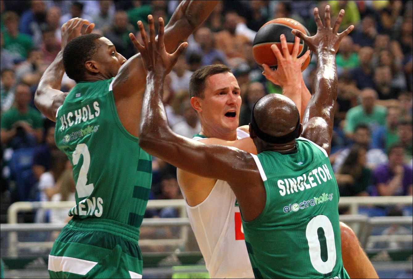 Παναθηναϊκός – Ζαλγκίρις 51-52 (30′)