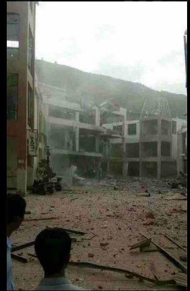 Συγκλονιστικές φωτογραφίες από την έκρηξη σε κτίριο στην Κίνα