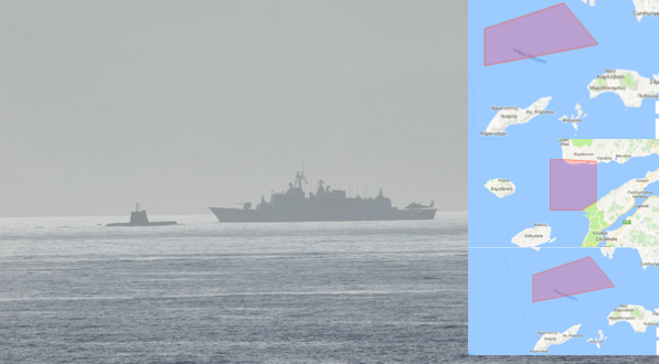 Αυτές τις περιοχές του Αιγαίου δέσμευσαν οι Τούρκοι μετά το τέλος της άσκησης “Παρμενίων 2016”