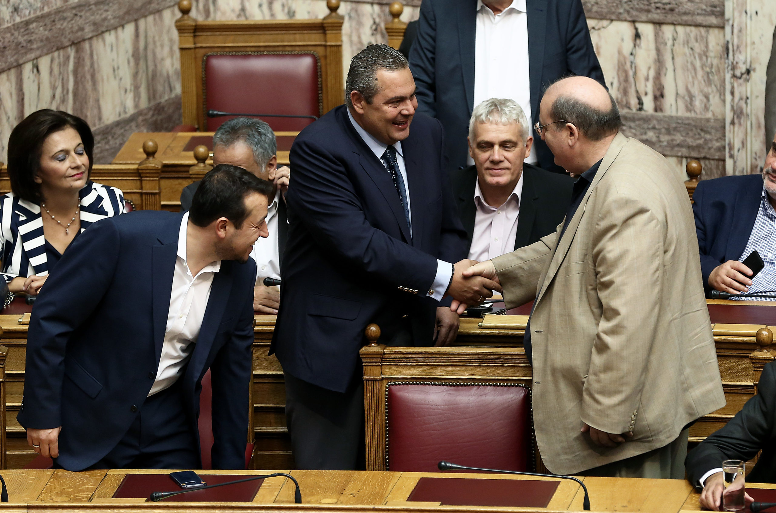 Το τετ α τετ Φίλη – Καμμένου – ΦΩΤΟ