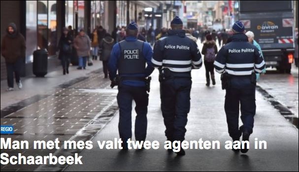 Μαχαίρωσαν τρεις αστυνομικούς στις Βρυξέλλες