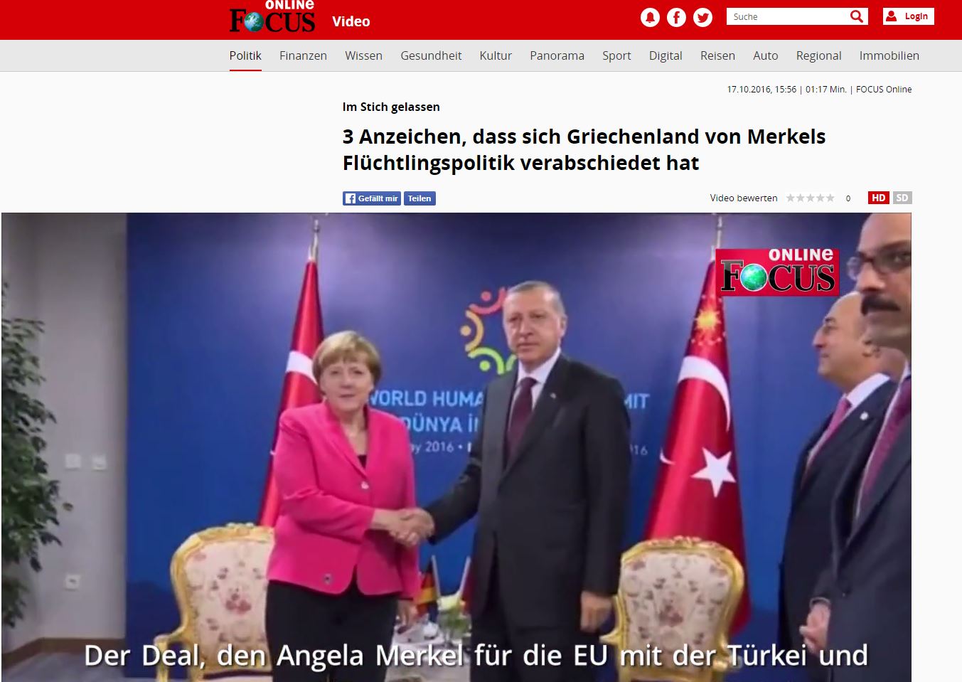 Focus: Η Ελλάδα έχει λάβει αποστάσεις από τη συμφωνία Ε.Ε. – Τουρκίας