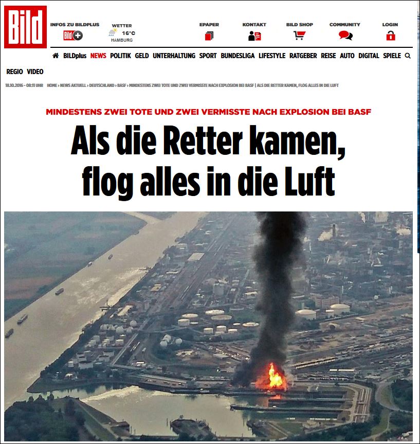 Δύο νεκροί και δύο αγνοούμενοι από την έκρηξη στη Γερμανία – Νέες ΦΩΤΟ