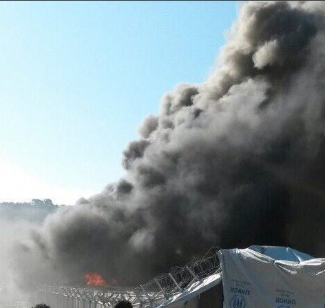 Σοβαρές ζημιές στο Ευρωπαϊκό Γραφείο υποστήριξης Ασύλου στη Μόρια