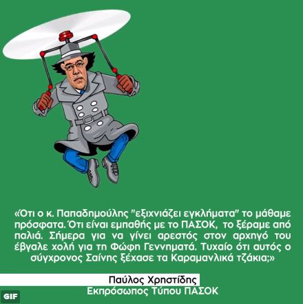 Το ΠΑΣΟΚ έκανε τον Παπαδημούλη…αστυνόμο Σαΐνη – ΦΩΤΟ