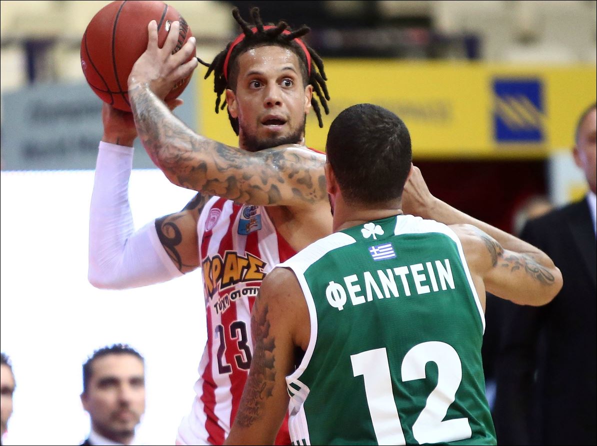 Ολυμπιακός – Παναθηναϊκός 23-17 (10′)