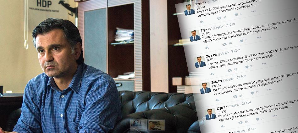 Τούρκος βουλευτής του φιλοκουρδικού κόμματος ζητάει την “κατάληψη” 16 ελληνικών νησιών