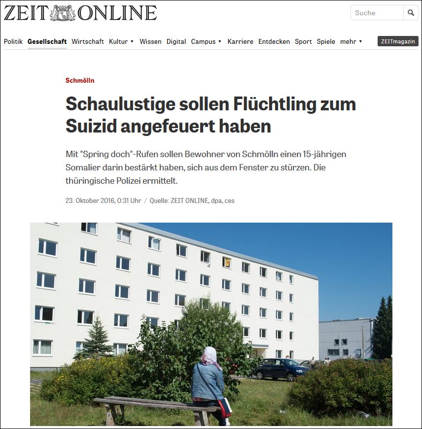 Γερμανία – Περαστικοί ενθάρρυναν έφηβο μετανάστη με τάσεις αυτοκτονίας να πηδήξει στο κενό