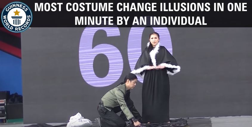Άλλαξε 18 κοστούμια σε 60’’ και έκανε νέο παγκόσμιο ρεκόρ – ΒΙΝΤΕΟ